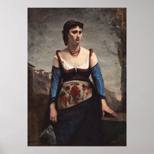 Poster Agostina - Jean-Baptiste - Corot Fine Art (Devant)