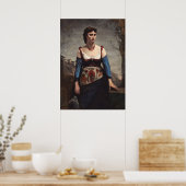 Poster Agostina - Jean-Baptiste - Corot Fine Art (Cuisine)