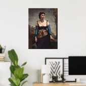 Poster Agostina - Jean-Baptiste - Corot Fine Art (Bureau à domicile)