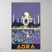 Poster Agra, Vintage (Devant)