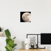 Poster Agrandir l'image de la lune (Bureau à domicile)