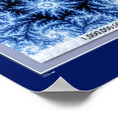 Poster Agrandissement - Bleu (Coin)