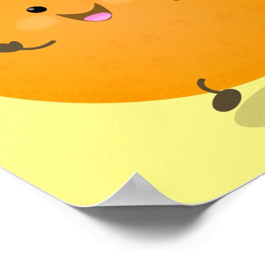 Poster Agréable agrumes d'orange (Coin)