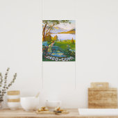 Poster Agréable Lac de Côme Italie (Cuisine)