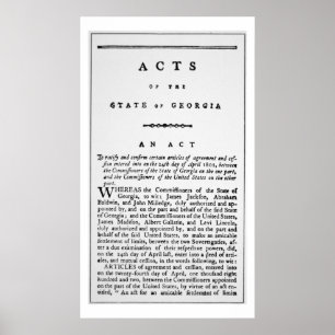 Poster Agreement documenting the forced removal of the In