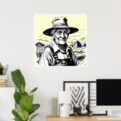 Poster Agricole - Art d'archives (Bureau à domicile)