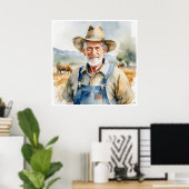 Poster Agricole - Art d'archives (Bureau à domicile)