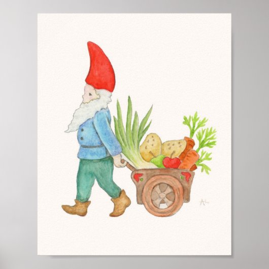 Poster Agricole Marché Imprimerie d'art Gnome (Devant)