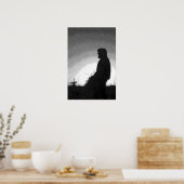 Poster Agriculteur au coucher du soleil (Cuisine)