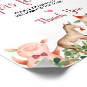 Poster Agritourisme Animaux Barnyard Prières pour bébé (Coin)