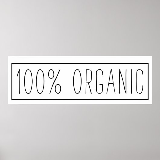 Poster Agritourisme inspiré 100% bio (Devant)