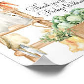 Poster Agritourisme local Boissons de Baby shower rustiqu (Coin)