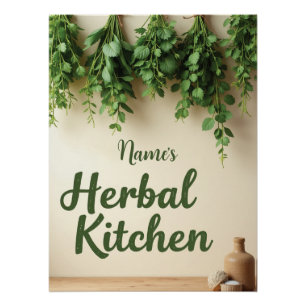 Poster Agritourisme rustique Cuisine à base de plantes