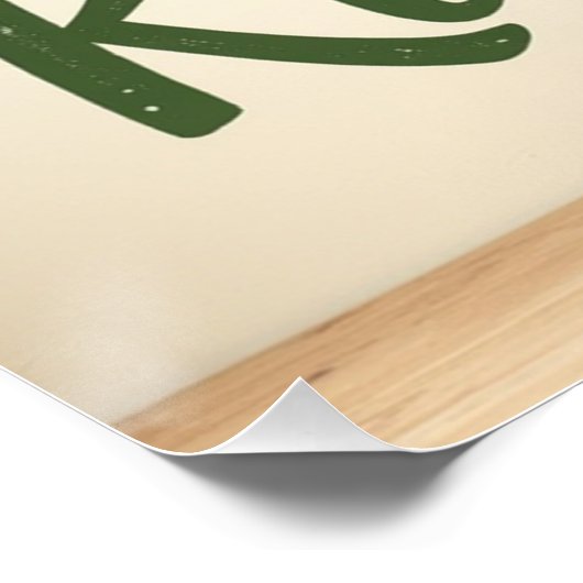 Poster Agritourisme rustique Cuisine à base de plantes (Coin)