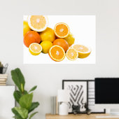 Poster agrumes (Bureau à domicile)