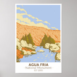 Poster Agua Fria National Monument Badger Springs Canyon