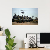 Poster AH-1 Cobras et M60 Pattons (Bureau à domicile)