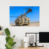 POSTER AH-64E APACHE GUARDIAN (Bureau à domicile)