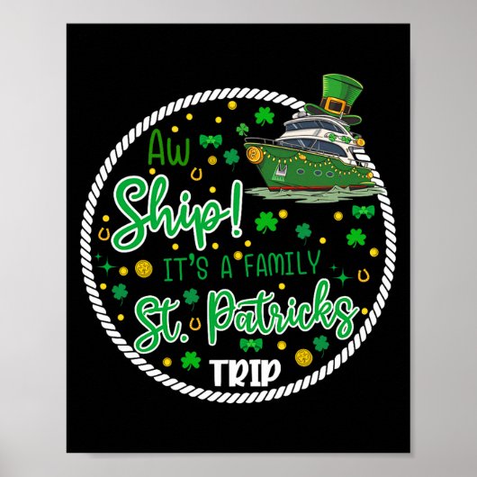 Poster Ah c'est une croisière Saint-Patrick Réunion de fa (Devant)