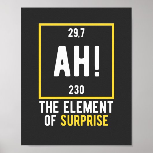 Poster Ah l'élément de surprise (Devant)