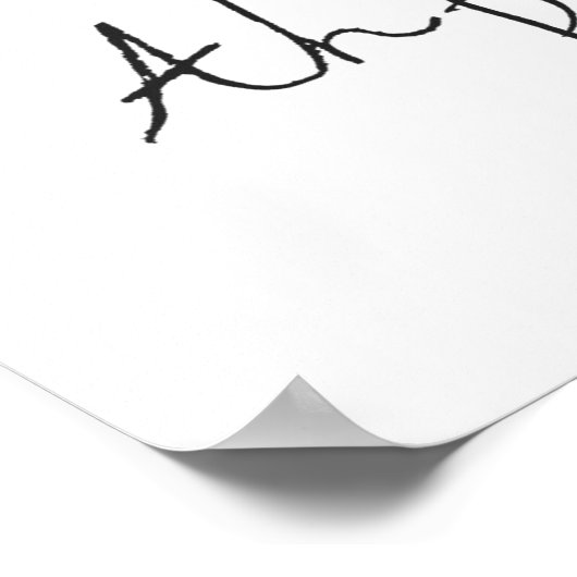 Poster Ah Paris ! Devis | Avec tour Effiel (Coin)