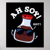 Poster Ah Soy Funny Soy Sauce Pun Dark BG (Devant)