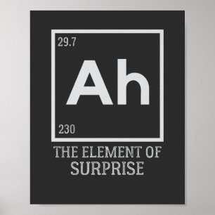 Poster Ah the Element of surprises