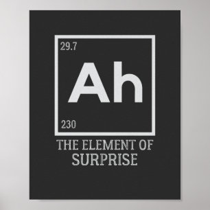 Poster Ah the Element of surprises