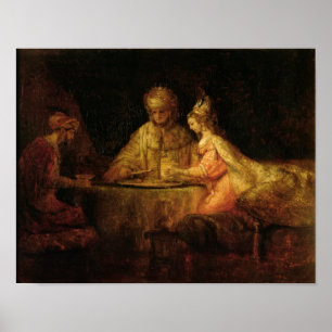 Poster Ahasuerus, Haman et Esther, c.1660