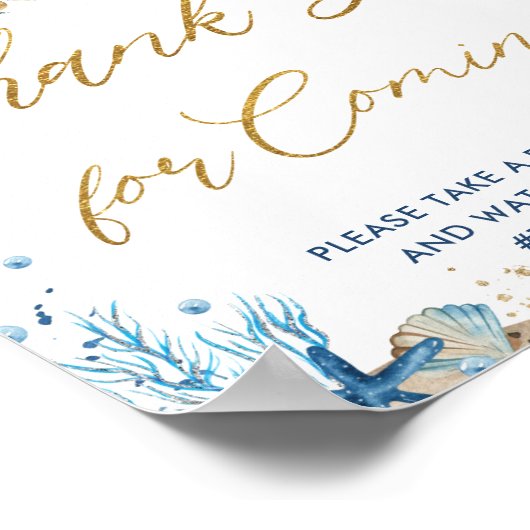 Poster Ahoy C'est Twin Boys Merci nautique pour venir (Coin)