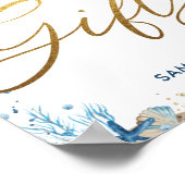 Poster Ahoy C'est un garçon Baby shower nautique Cadeaux  (Coin)