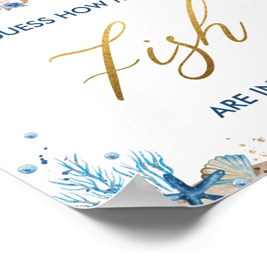 Poster Ahoy C'est un garçon Devinez Nautique Combien de P (Coin)