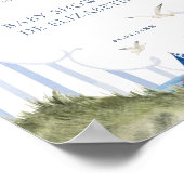 Poster Ahoy Petit Marin Cadeaux Baby shower (Coin)