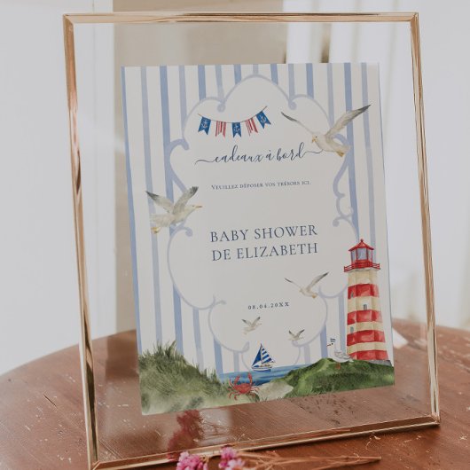 Poster Ahoy Petit Marin Cadeaux Baby shower