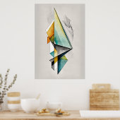 Poster Ai Ai Art Géométrique Abstraite (Cuisine)