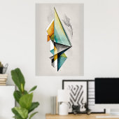 Poster Ai Ai Art Géométrique Abstraite (Bureau à domicile)