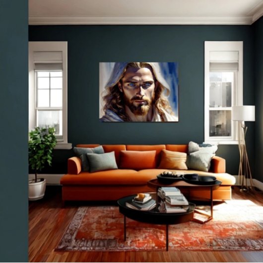 Poster AI art Jésus Christ - Protecteur