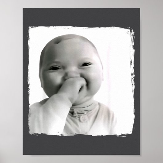 Poster Ai Baby Giggling Holding Back Laugh Funny Viral Ge (Devant)