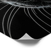 Poster AI Chat noir avec yeux jaunes (Coin)