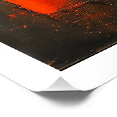 Poster Ai généré ville abstraite et résiliente (Coin)