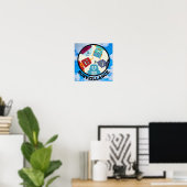 Poster AI (Intelligence Artificielle) - Surveillance (Bureau à domicile)