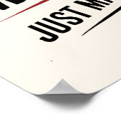 Poster Ai-je mentionné que j'ai tenu un marathon (Coin)