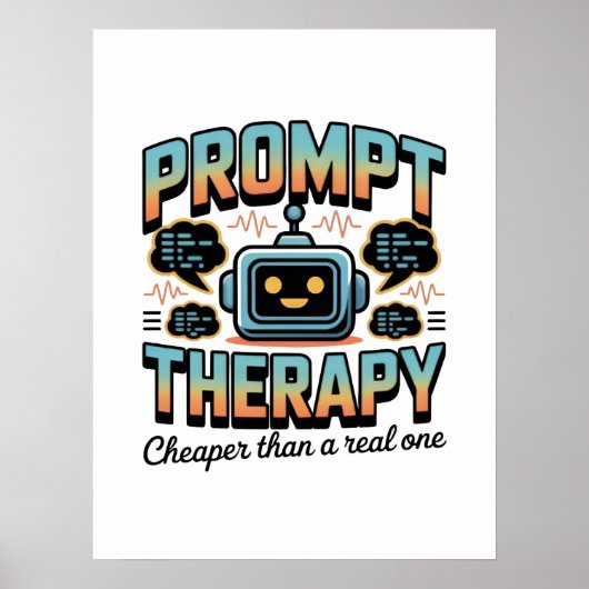 Poster AI Therapy Graphic – Prompt Engineering Design (Devant)