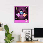 Poster Ai-to-Yume Kokeshi (Bureau à domicile)