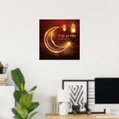 Poster Aïd el-Fitr Moubarak (Bureau à domicile)