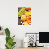 Poster Aïd Moubarak saluant (Bureau à domicile)