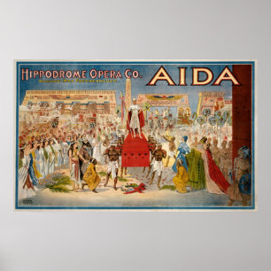 Poster Aida de Giuseppe Verdi