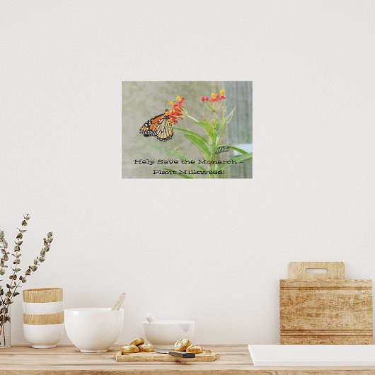 Poster Aide à sauver l'affiche Monarch (Cuisine)