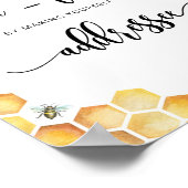 Poster Aide Abeille à la mariée occupée Adresser une enve (Coin)