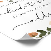 Poster Aide d'automne Adresse de la mariée occupée d'un d (Coin)